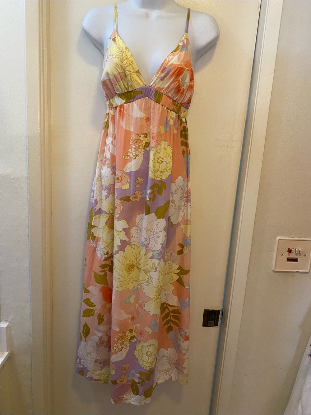 BILLABONG Sunset Kisses Floral Midi Sundress SIZE XS